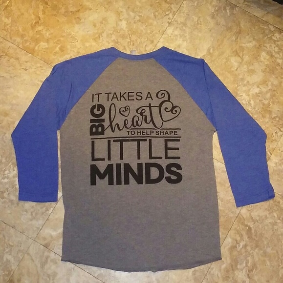 Teacher Life raglan tee, size S - Picture 3 of 5